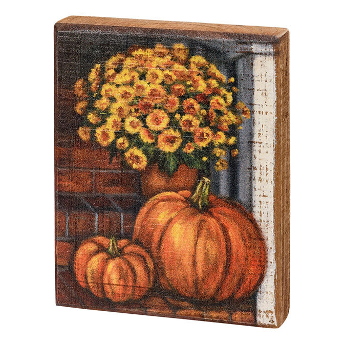 Porch Steps & Pumpkin Box Sign