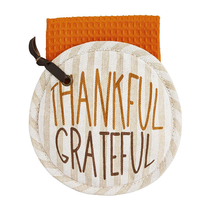 Thanks Pot Holder & Towel Set