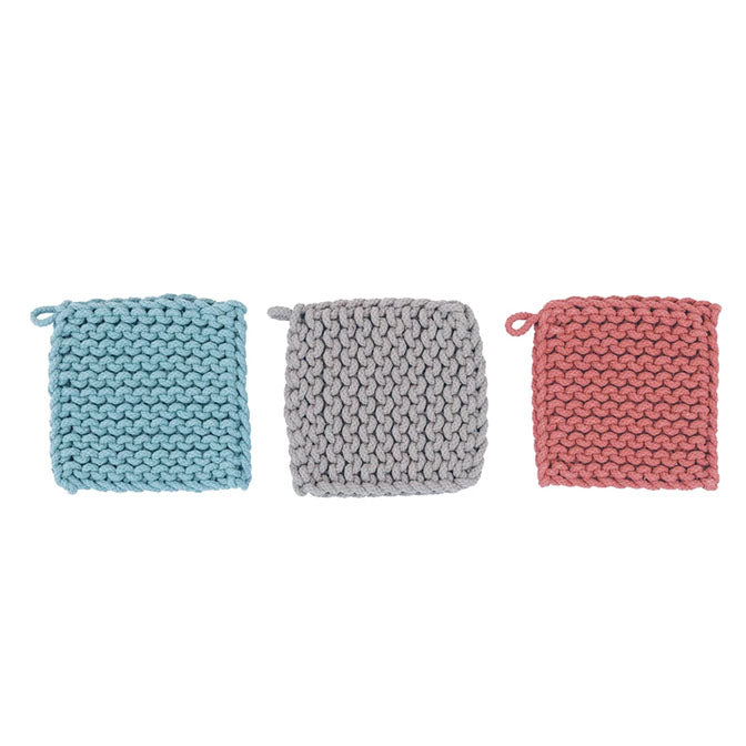 Light & Fresh Square Cotton Crochet Pot Holder