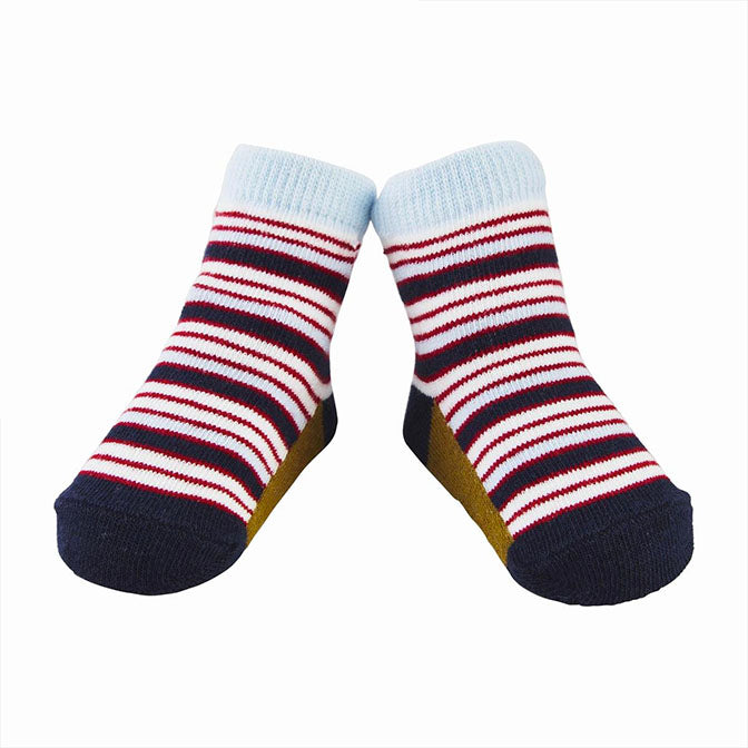 Red & Blue Stripe Socks