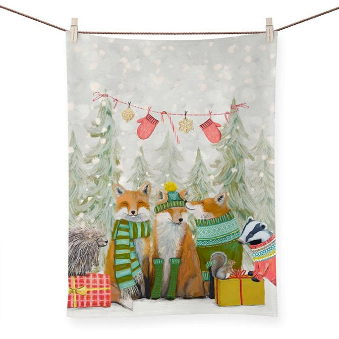Santa Claws Tea Towel