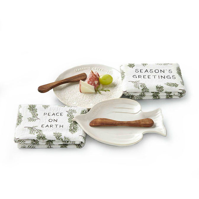 Seasons Greeting Appetizers Plate