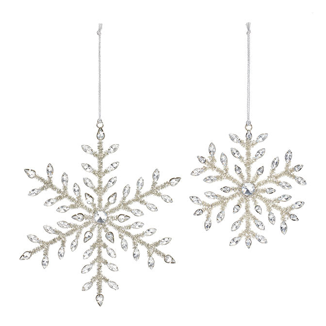 Silver Snowflake Ornament