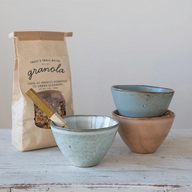 5" Round Stoneware Dip Bowls