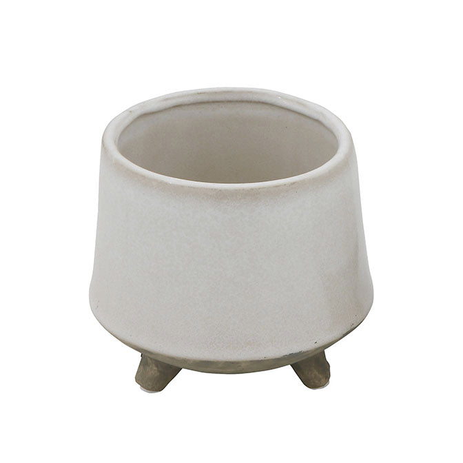 Stoneware Planter with Feet