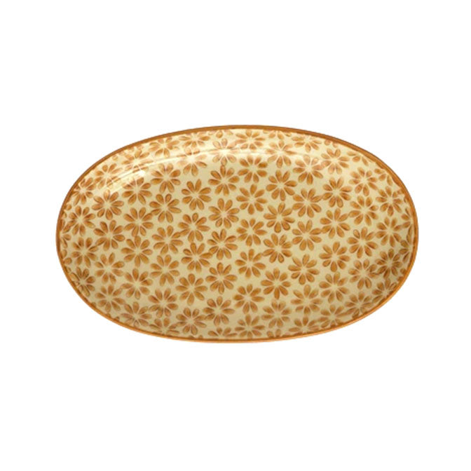 Hand Stamped Stoneware Plates with Assorted Patterns