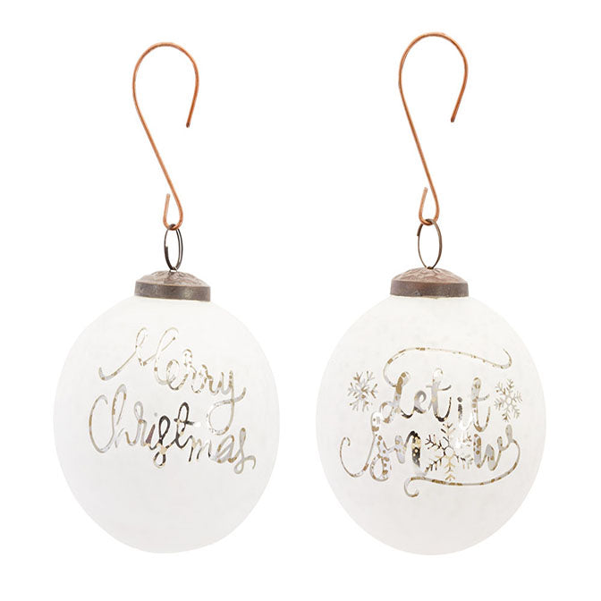 White Ball Ornament