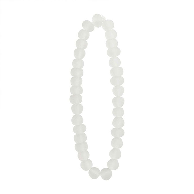White Glass Beads