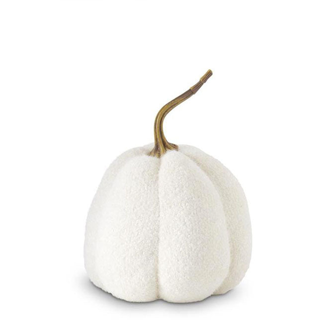 9" White Knit Gourd
