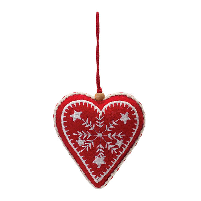 Wool Heart Ornament