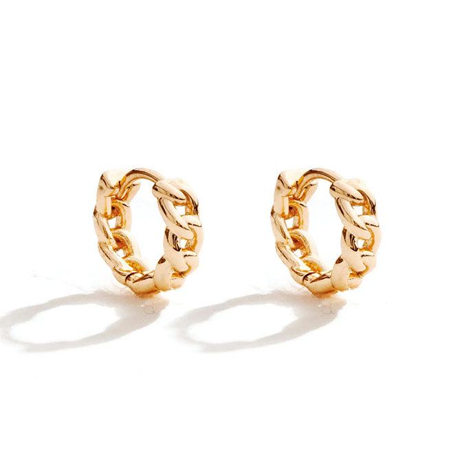 Chain Huggies Earrings