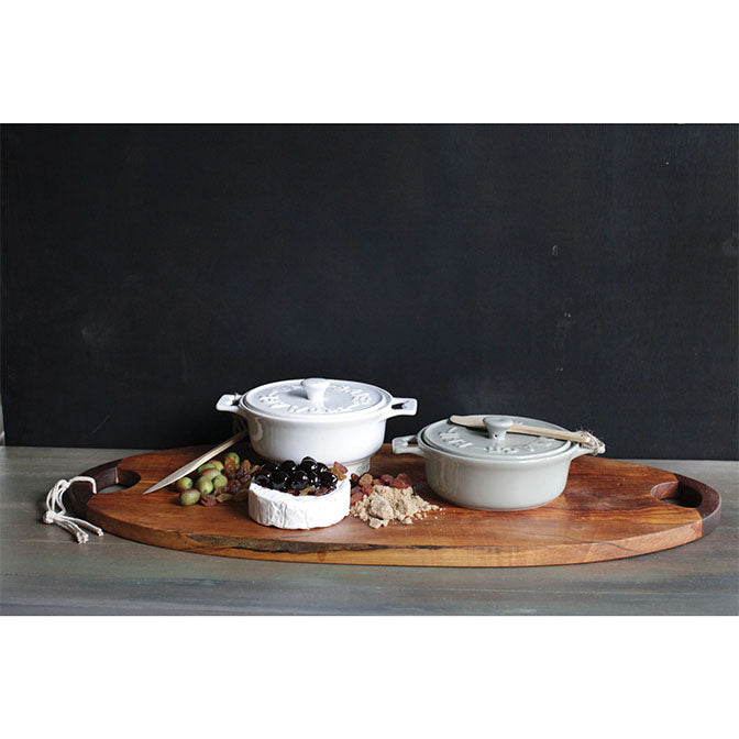 Brie Baker with Lid and Spreader,