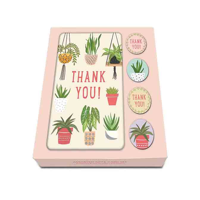 Grow with Me Thank you Note Card Set with stickers