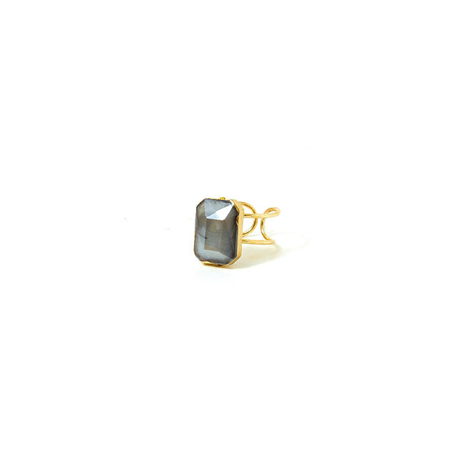 Large Statement Ring-Grey