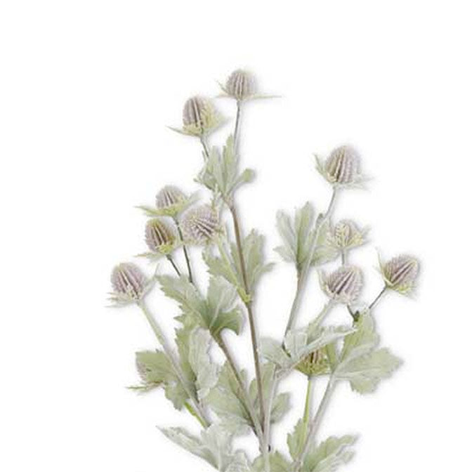 28" Purple Thistle Spray