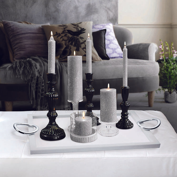 Platinum 3x3 Unscented Pillar Candle