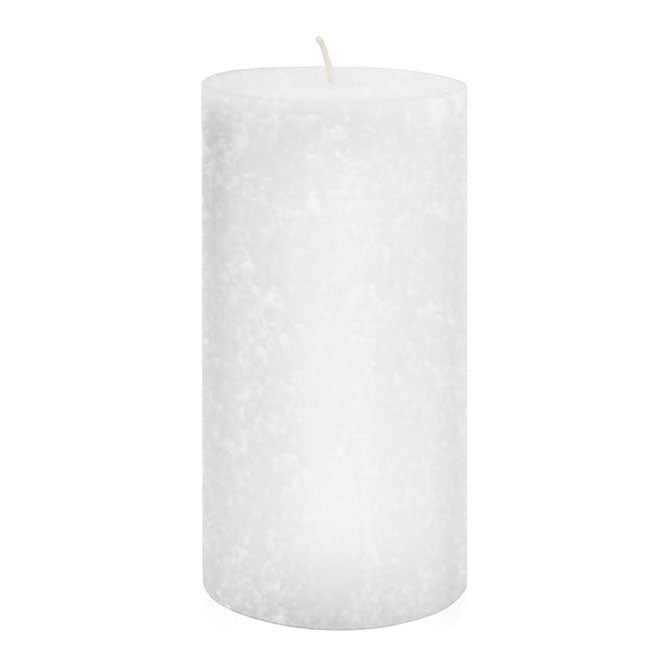 White 3x6 Unscented Pillar Candle