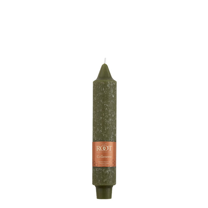 Olive 7" Collenette Unscented Dinner Candle