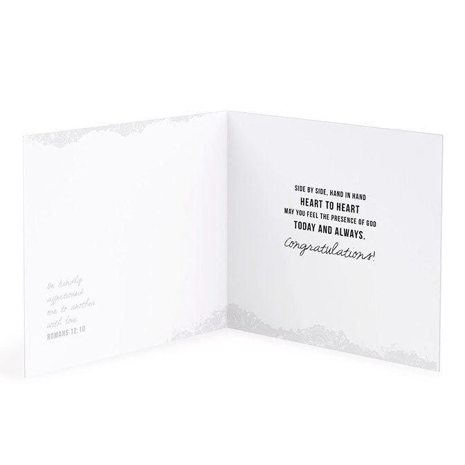 Dainty Lace Wedding Card