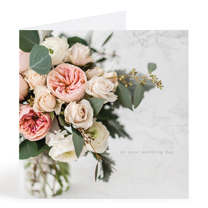 English Roses Wedding Card