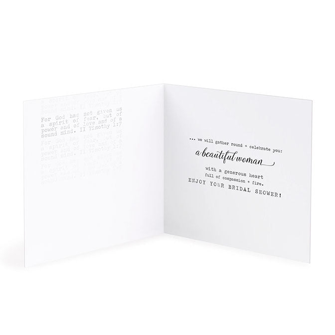 Hipster Bride Wedding Shower Card