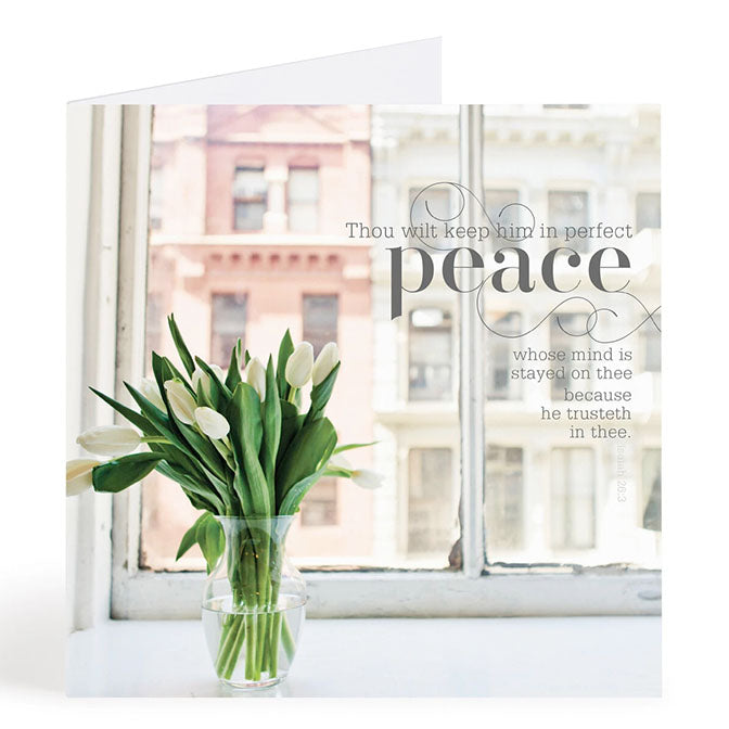 Perfect Peace Encouragement Card