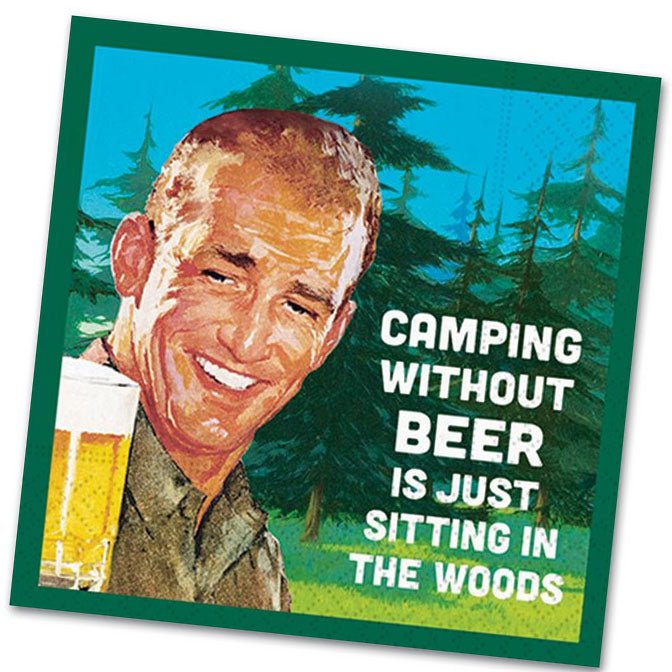 Camping Without Beer Napkin