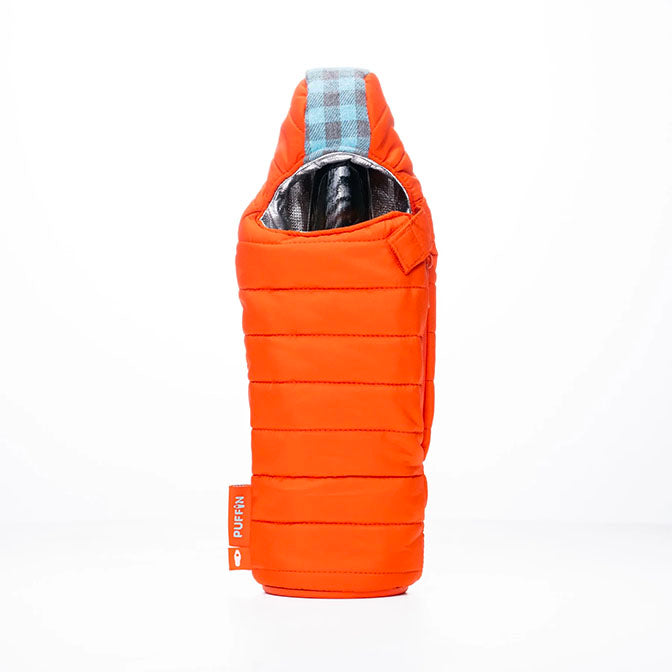 Red and Crater Blue Beverage Insulated Sleeping Bag
