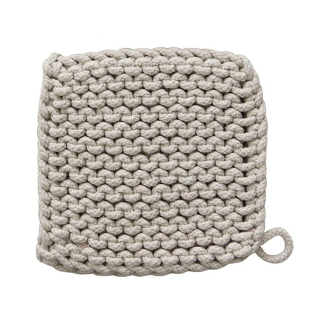 Ginger & Saffron Square Cotton Crocheted Pot Holder