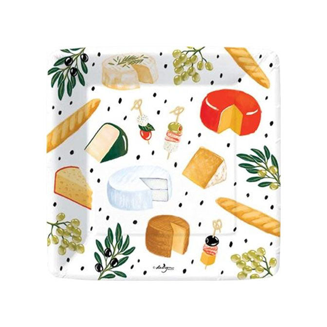Perfect Pairing Square Dessert Plate