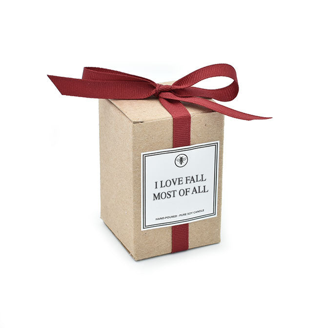 I Love Fall Most Of All Scented Candle Votive