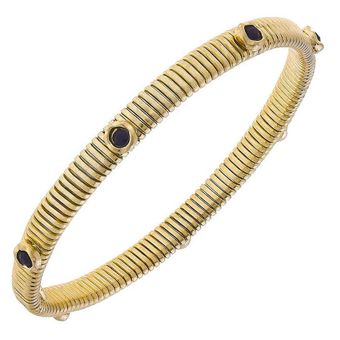 Florence Skinny Watch Band Bangle in Jet