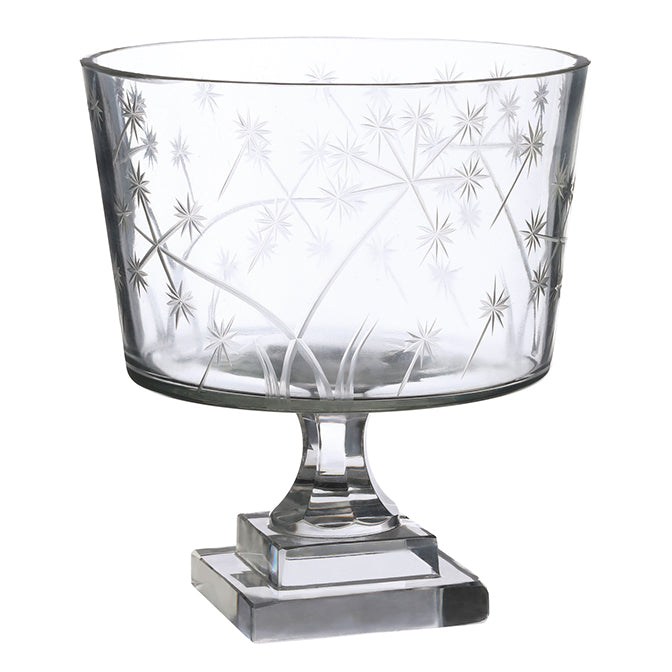 Medium Footed Glass Vase