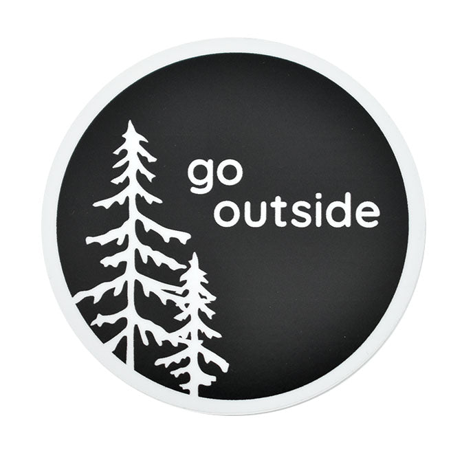 Go Outside Round Sticker