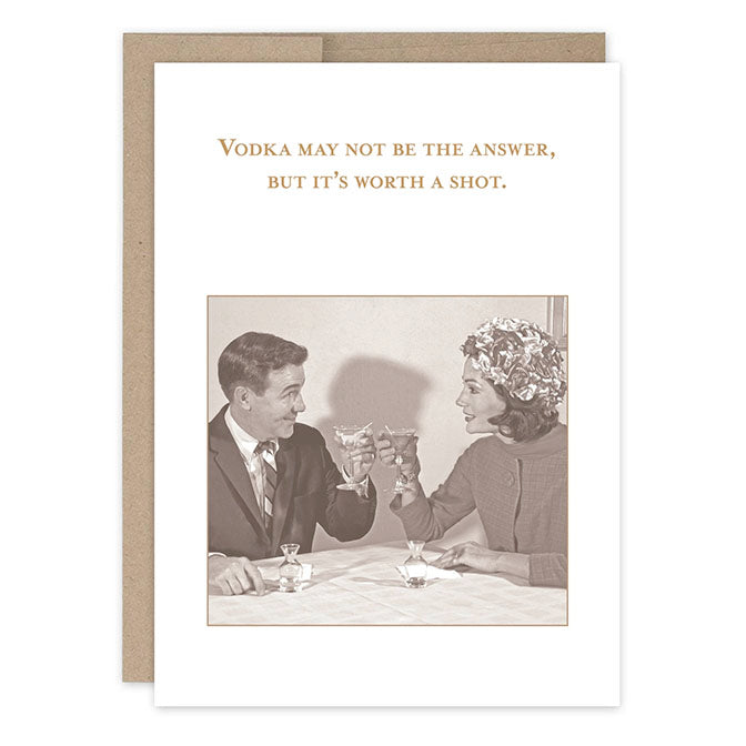 It's Worth A Shot Birthday Card,