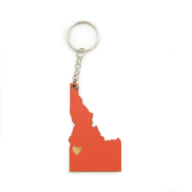 Idaho Heart Keychain