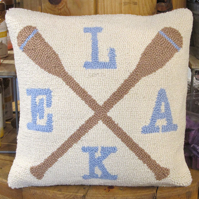 Lake Oars Hook Pillow