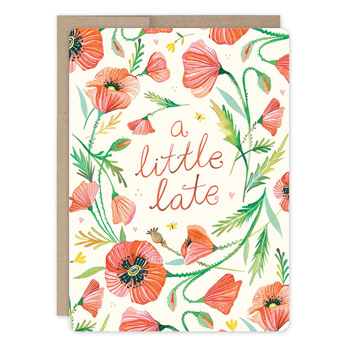 Poppy Wreath Card