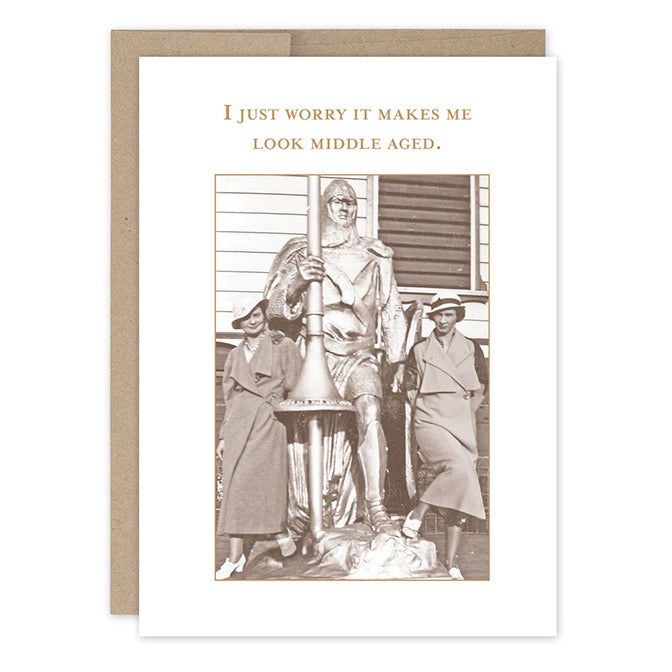 Middle Aged Birthday Card