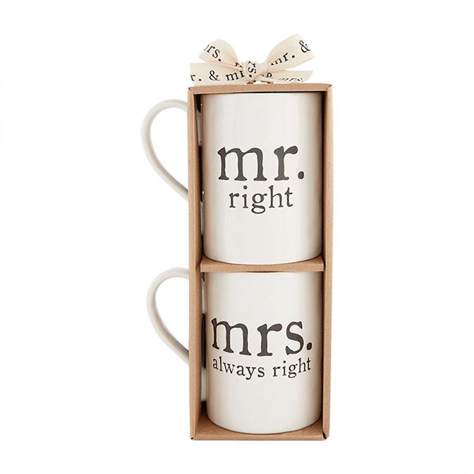 Mr & Mrs Right Mugs