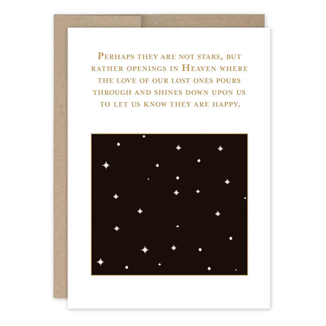 Stars In Heaven Sympathy Card