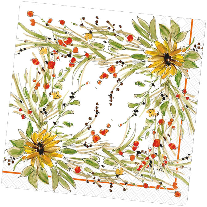 Sunflower Medley Cocktail Napkin