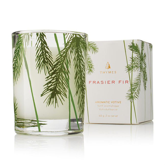 Thymes Frasier Fir 2oz Votive Candle, Pine Needle