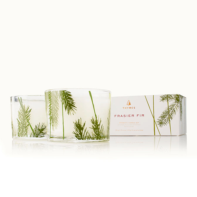 Thymes Frasier Fir 2 Votive Candle Set