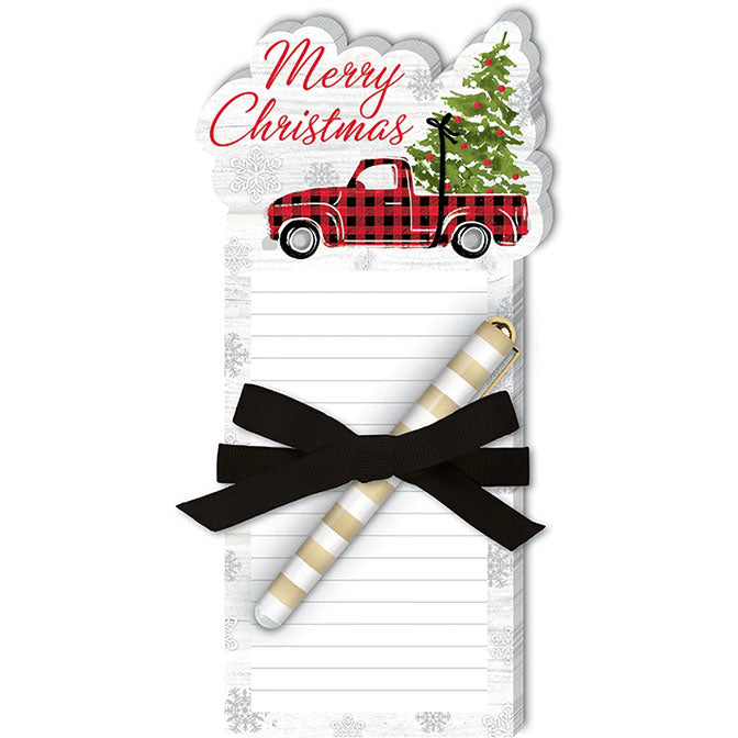 Truck and Tree Die-Cut Notepad