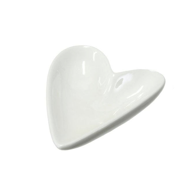 White Ceramic Heart Small