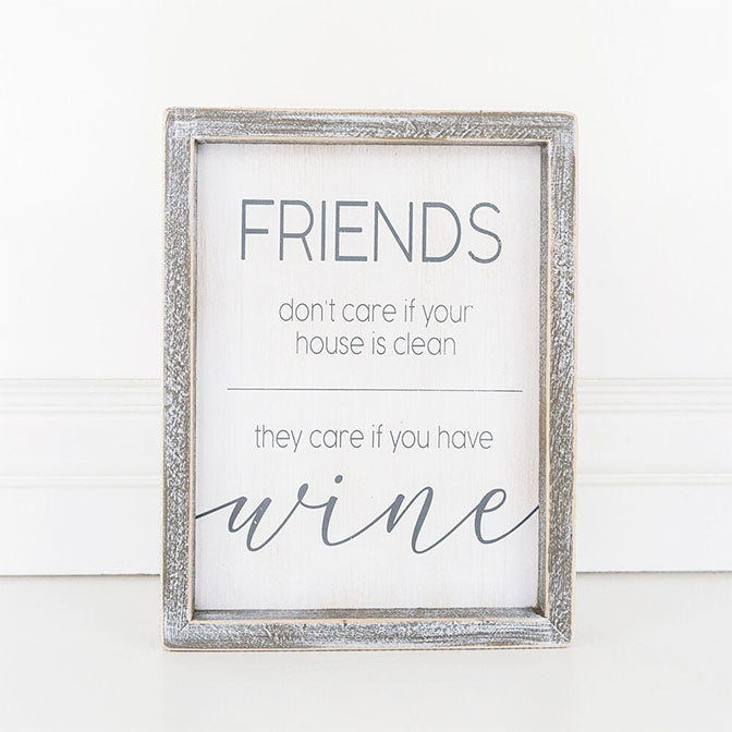 Friends Wine Sign