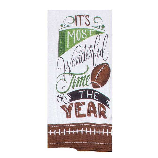 Football Wonderful Time Dual Purpose Terry Towel