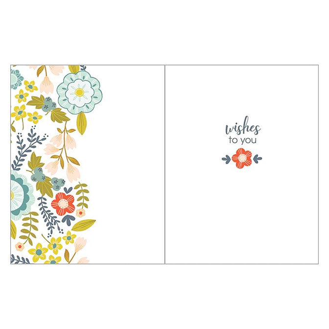 Happy Anniversary, Nordic Floral Card