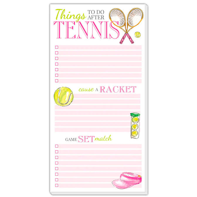 Things To Do After Tennis Oversized Pad